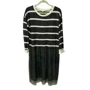 ODDY Sweater Dress with Tulle Bottom